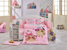 Lenjerie Patu? Bebe - Bumbac 100% - Hobby Home - CoolBaby Pink - HBB-04 foto