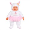 Păpușă Bebe, Model Oiță, Alb, 50 cm, Material Poliester, Fetițe, 3+ Ani, Oem