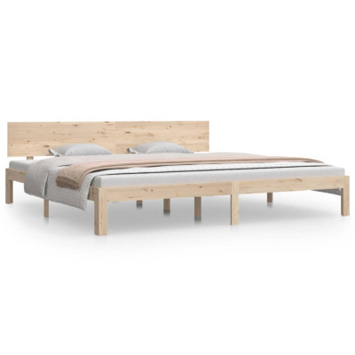 Cadru de pat, 200x200 cm, lemn masiv de pin foto