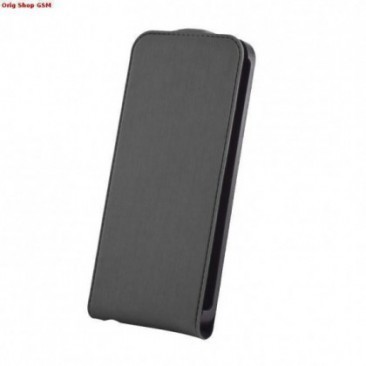 HUSA PIELE SAMSUNG GALAXY ACE3 S7270 SLIM FLIP NEGRU PREMIUM foto