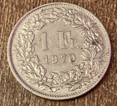 C50 - Moneda foarte veche - Elvetia - 1 franc - 1970