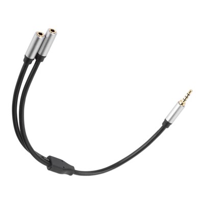 Cablu adaptor audio QHD74, 3.5mm, 20cm foto