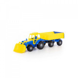 Cumpara ieftin Tractor cu remorca și &icirc;ncărcător - Altay, 67x17x18 cm, 5-7 ani, 3-5 ani, Băieți, Oem