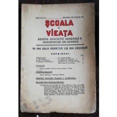REVISTA SCOALA SI VIEATA - NR. 4-5 DEMEBRIE 1939 - IANUARIE 1940