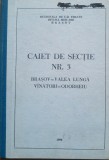 CFR Caiet sectie nr 3 Brasov Valea Lunga Vanatori Odorheiu 1986
