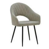 Cumpara ieftin Fotoliu Macie material textil antic gri - negru 58x50x85cm