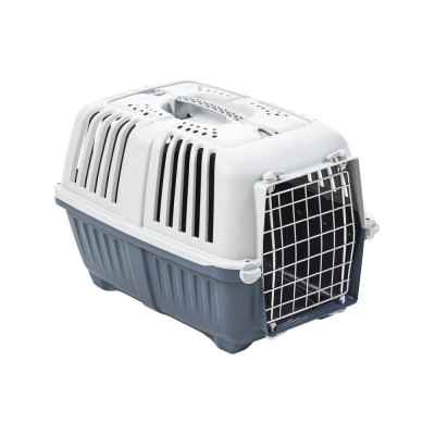 CUSCA TRANSPORT PENTRU CAINI SI PISICI MPS PRATIKO 1 METAL DARK BLUE 48x31x33(h)cm foto