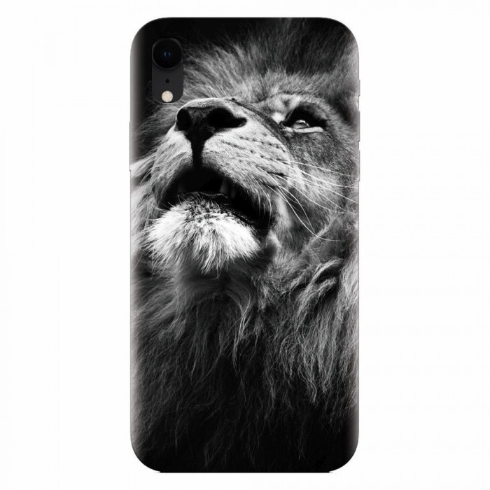 Husa silicon pentru Apple Iphone XR, Majestic Lion Portrait