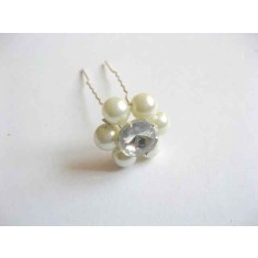 Ac de mireasa cu stras si perle de sticla cod 22770