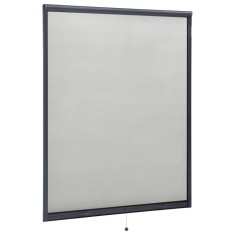 Plasă insecte pentru ferestre tip rulou, antracit, 140x170 cm foto
