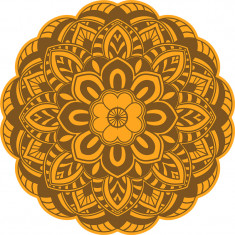 Sticker decorativ, Mandala, Maro, 60 cm, 7327ST-2