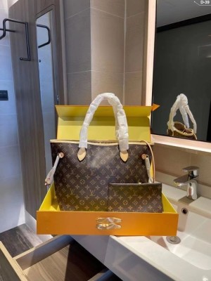 Geantă Louis Vuitton Neverfull, piele foto
