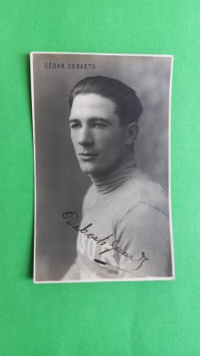 C&amp;eacute;sar Debaets ciclist belgian + autograf foto