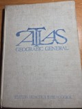 atlas geografic general - din anul 1980 - format mare , coperti cartonate