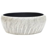 Cumpara ieftin Lavoar de blat, negru si gri, rotund, &Phi;41x14 cm, ceramica