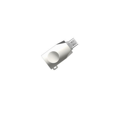 Adaptor OTG USB - MicroUSB (Argintiu) HOCO UA10 foto