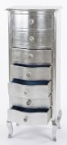 Comoda baroc argintie cu sapte sertare CAT-41, Comode si bufete