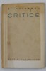 CRITICE de E. LOVINESCU , VOL V , 1928