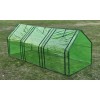 Sera Gradina Gossi 240x90x90cm Verde cu 3 Usi, Cadru Otel, Protectie UV si Inghet, Mini Tunel
