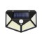 Felinar solar autonom pentru exterior, eMazing 100 LED, detectare la distanta, prindere pe perete, fara fire, iluminare pe 4 laturi