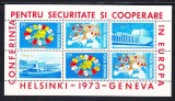 Romania MNH 1973 - Conferinta pentru securitate si cooperare in Europa Helsinki - LP 833 a - bloc