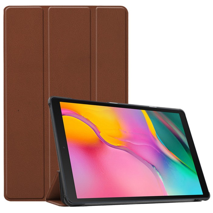 Husa tableta pentru lenovo tab plus - microfibra, auto sleep/wake, protectie antisoc, red