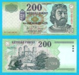 Ungaria (pick 187) 200 Forint 2007 UNC; Regele K&aacute;roly R&oacute;bert
