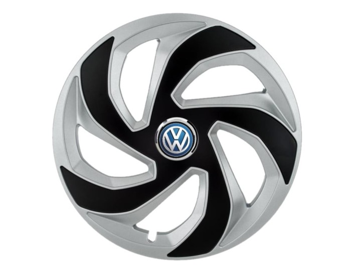 Set 4 capace roti Lama dual crom R14 pentru gama auto VW