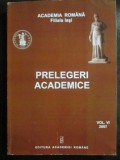 Prelegeri academice-Academia Romana Filiala Iasi