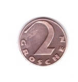 Moneda Austria 2 groschen 1925, stare buna, curata