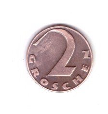 Moneda Austria 2 groschen 1925, stare buna, curata