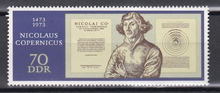Germania RDG 1973 - 500 de ani de la nașterea lui Nicolaus Copernic, MNH