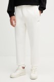 Armani Exchange pantaloni de trening culoarea bej, cu imprimeu, XM000978 AF10818