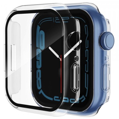Husa Techsuit Defense360 Pro pentru Apple Watch 7 41mm Series, Transparenta foto