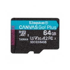 Card de Memorie, 64GB - Kingston Canvas Go Plus (SDCG3/64GBSP) - Black foto