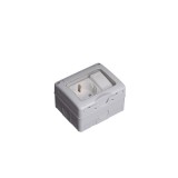 Priza simpla cu intrerupator SPIN Antigron IP55, 16A/10A, montaj aparent