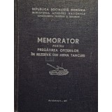 Mircea Nicoara - Memorator pentru pregatirea ofiterilor in rezerva din arma tancuri (Editia: 1977)