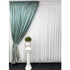 Draperie Osaka, verde menta&amp;amp;amp;auriu