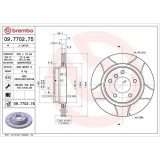 Set disc frana BMW 3 (E46) 12.97-05.05, Spate, 294X19mm, ventilat, BREMBO