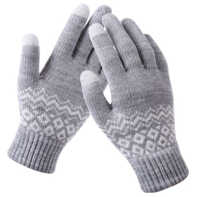 Manusi Touchscreen - Techsuit Knitting (ST0003) - Gray foto