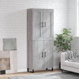 vidaXL Dulap &icirc;nalt, gri sonoma, 69,5x34x180 cm, lemn compozit
