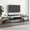 vidaXL Comodă TV, negru, 197x35x52 cm, lemn prelucrat