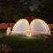 vidaXL Cort de petrecere cu LED și 4 pereți, camuflaj, 3,6x3,6x2,3 m 93078