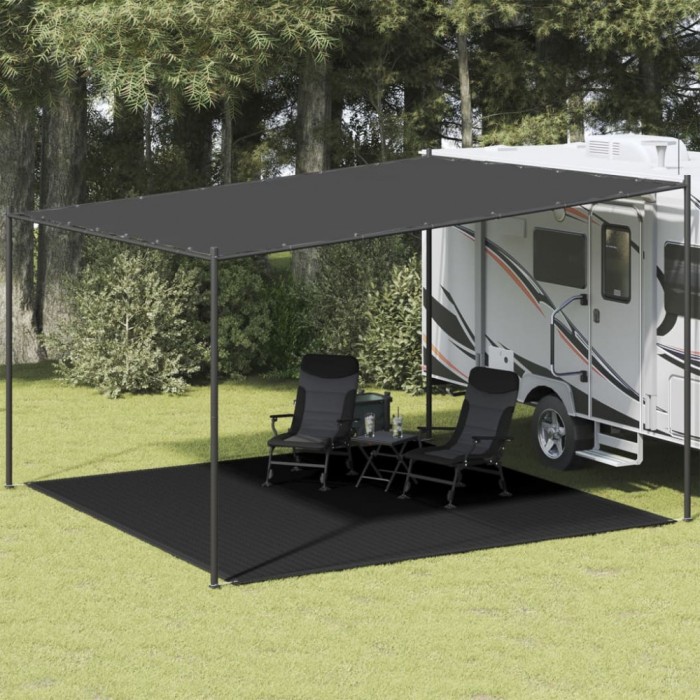 vidaXL Covor de cort, negru, 400x400 cm, HDPE 310791
