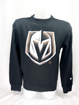 Vegas Golden Knights hanorac de bărbați Chrome Graphic Crew Sweatshirt Black - L foto