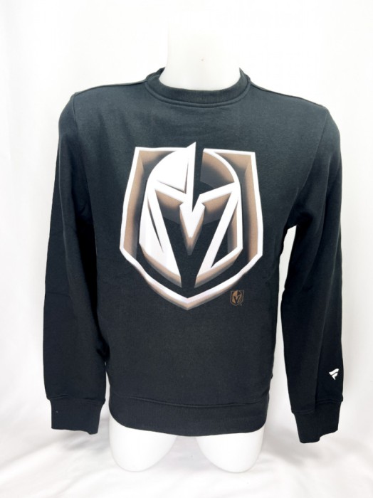 Vegas Golden Knights hanorac de bărbați Chrome Graphic Crew Sweatshirt Black - L