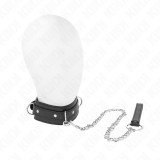 Kink Collar &amp; Gag-Colier cu Lesă 65 cm, 3 Inele, Model 1