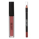 Set Luciu de Buze Mat si Creion de Buze, Bej, 3.8 ml, CMCLASS