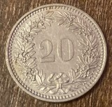 C50 - Moneda foarte veche - Elvetia - 20 rappen - 2008