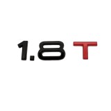Emblema 1.8T pentru Audi, Negru cu rosu